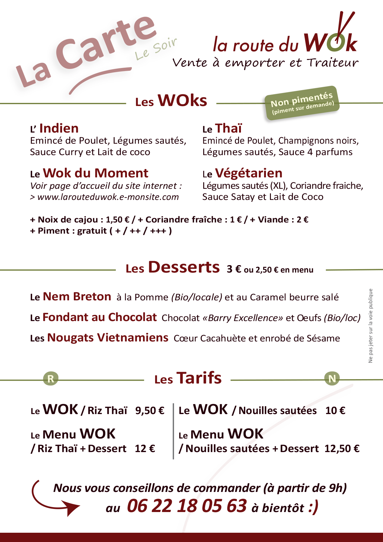 Flyer 2026 le soir dos